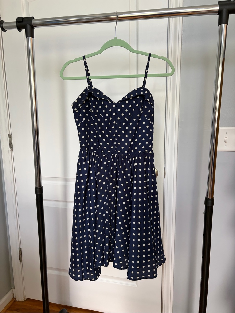 Pixley Navy Blue Polka Dot Sundress